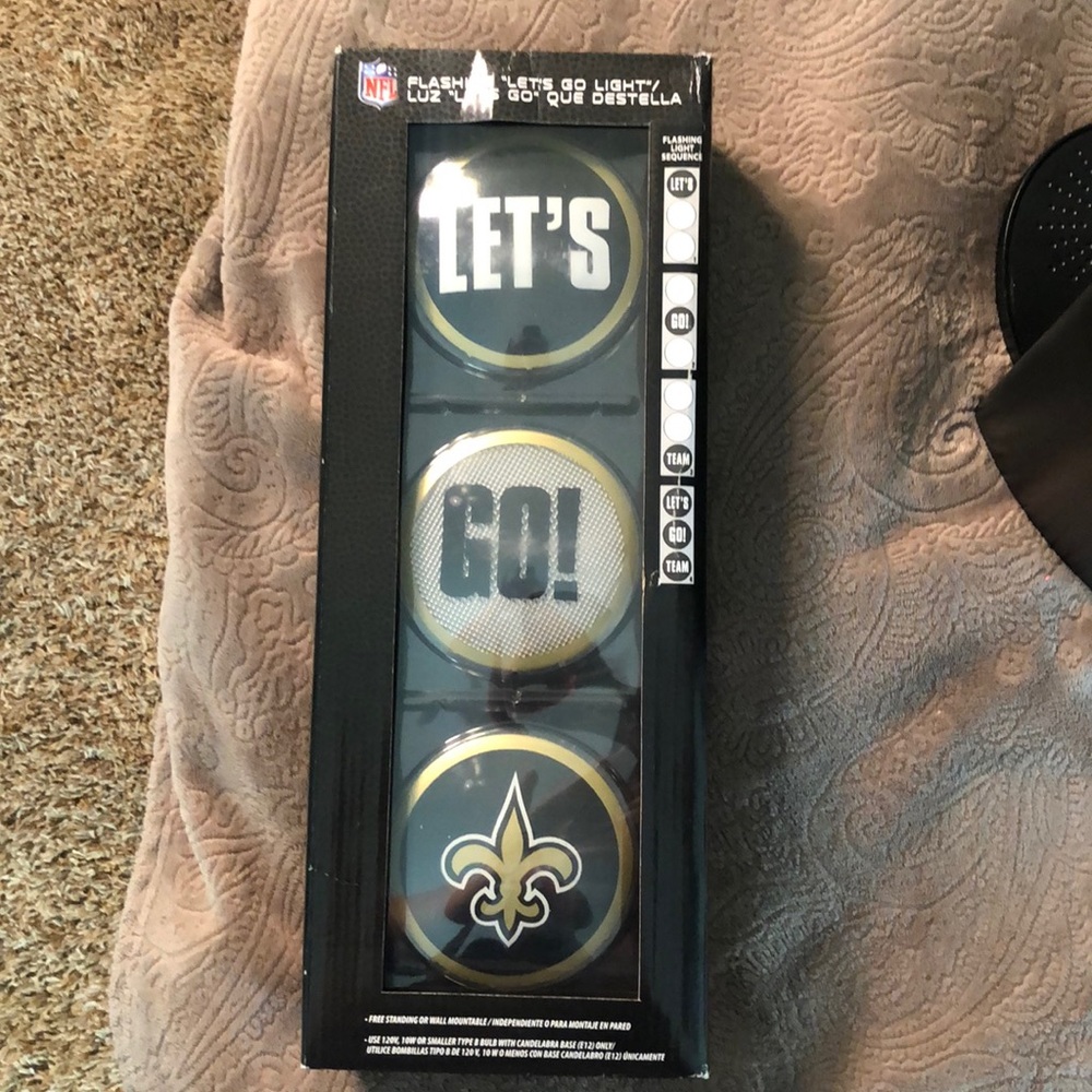Saints flashing let’s go light Official NFL
